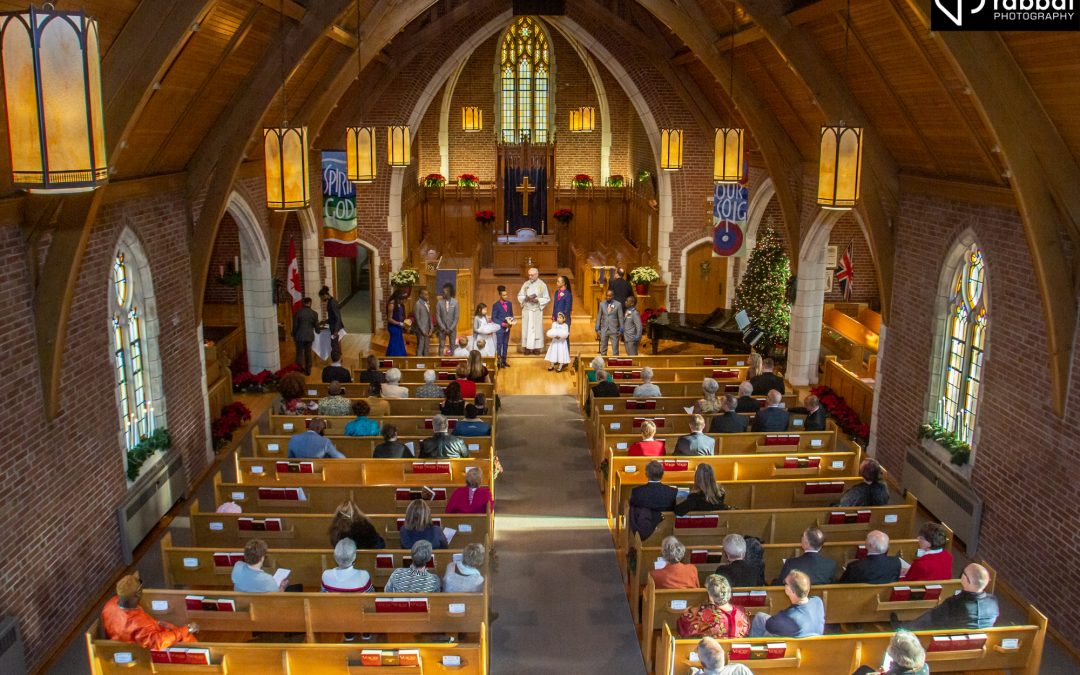 Wedding ceremony at Royal York United Church